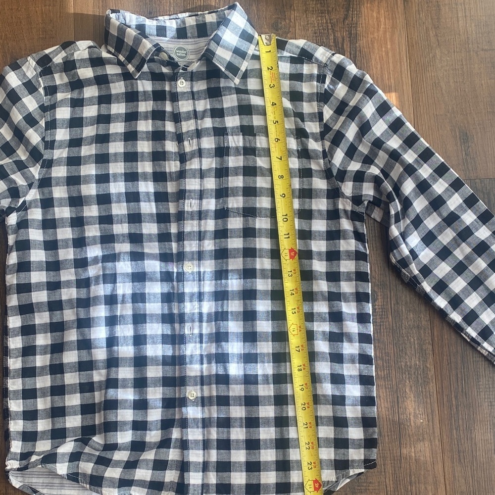Bundle Wonder Nation Black and White Plaid Shirt - Picture 10 of 16